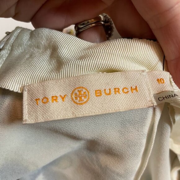 Tory Burch 100% Silk Marie Happy Times Skirt Floral Handkerchief Asymmetrical - Picture 8 of 15